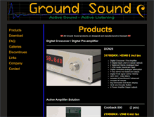 Tablet Screenshot of groundsound.com